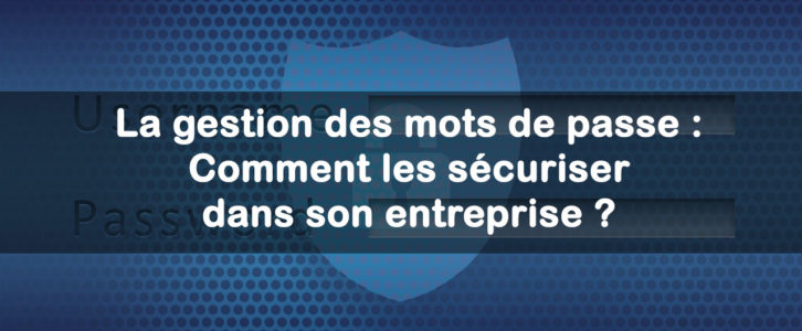 La gestion des mots de passe : Comment les sécuriser dans son entreprise ?