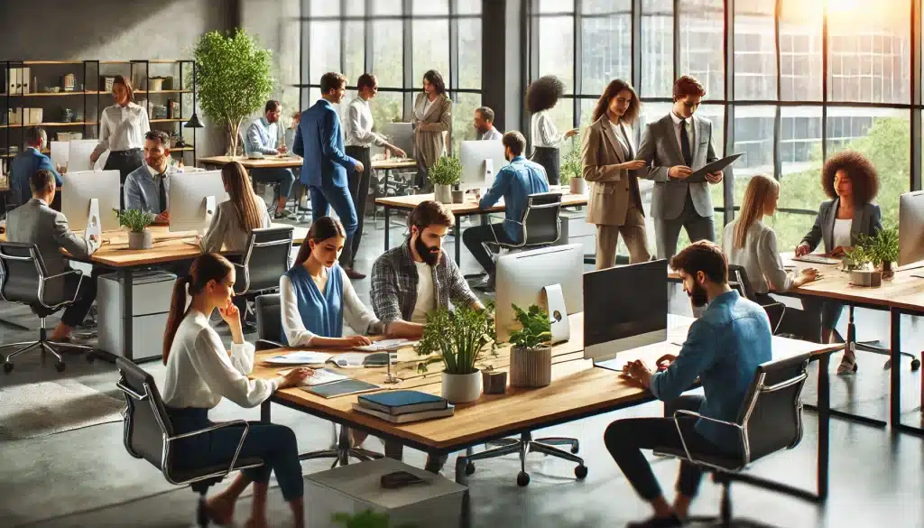 personnes qui travaillent dans des bureaux